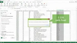 Clean data in Excel: trim extra spaces or line breaks, change text case, convert text to numbers