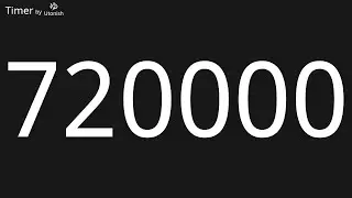 720000 Second Countdown Timer