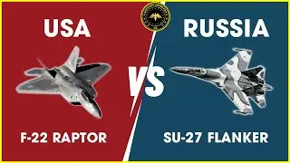 Who Wins!! F-22 Raptor Vs Su-27 Flanker: The Best Jet Fighters in the World | Military Summary