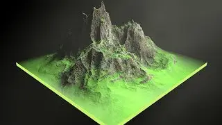 Cinema 4D Tutorial - How To Make a Rock Mountain in Cinema 4D