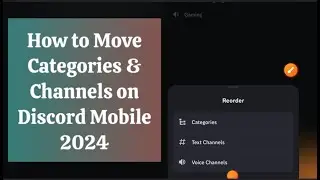 How to move Categories and Channels on Discord Mobile (2024 Quick Guide)