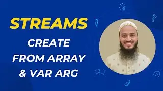 How to Create a Stream from a Vararg or an Array in Java | Streams