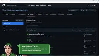 Github Actions - Showing a result of a build action as a Twitch overlay