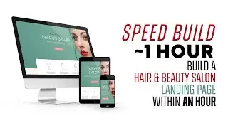 Create a Hair & Beauty Salon Website Landing Page | Speed Build in under an hour. Cloud & WordPress