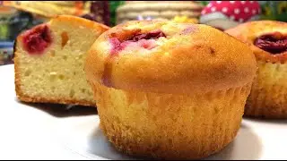 Кексы с  Вишней