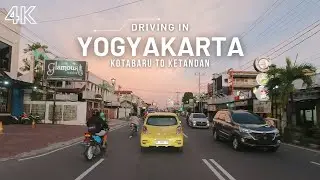 Driving from Kotabaru to Ketandan - Sunset Drive - Yogyakarta 4K