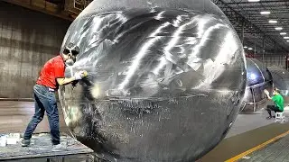 How They Produce Perfect Metallic Sphere Inside Massive Chinese Factory - Production Line