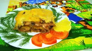 ЗАПЕЧЁННАЯ ГОРБУША с ГРИБАМИ и СЫРОМ - прекрасное блюдо к ПРАЗДНИЧНОМУ столу