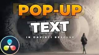 How To Make A POPUP TEXT Effect In Davinci Resolve