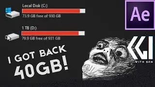 Clear media disk cache for After Effects and Premiere. Adobe taking up hard drive space?