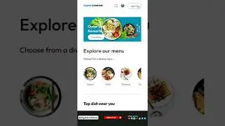 Food delivery React application Front end 