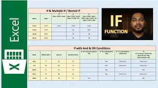 Excel IF Formula Tutorial: Simple to Advanced (Multiple / Nested IF, AND, OR functions)