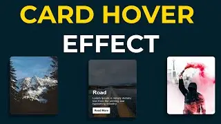 CSS Card Hover Effects | Card Hover Effect using Pure HTML and CSS3