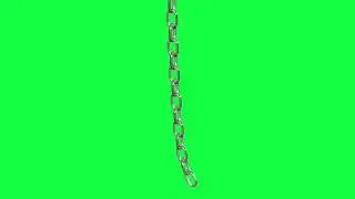 Animation Metal Chain Swing Green Screen