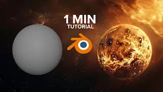 How to create Planet under 1 Minute in Blender!  ~  Blender Tutorial