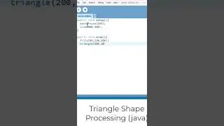 Triangle Shape Processing Animation #shorts #code #chatgpt