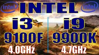 How big difference between Core i9 9900K(4.7 GHz)  and Core i3 9100F(4.0 GHz) at 4K |7 PC GAMES TEST