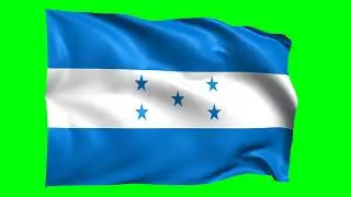 Green screen Footage | Honduras Waving Flag Green Screen Animation | Royalty-Free