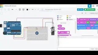 Tinkercad Sensor and Actuator | Arduino Potentiometer | Arduino Servo