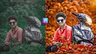 Picsart Background Colour Change Moody Orange Editing || Picsart Moody Orange Cb Editing