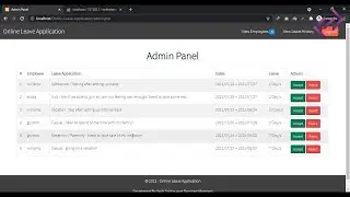 Online Leave Application in PHP MySQL with Source Code - CodeAstro