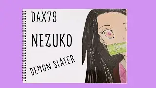 Demon Slayer Time-Lapse | Test Efimeso Highlighters/Hmeuest Fineliners/Picoggo Artist Glove