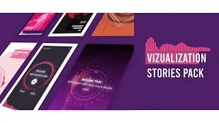Visualizer Audio Stories Instagram After Effects Templates
