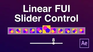 Linear FUI Slider Control - Adobe After Effects tutorial