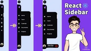 React Sidebar Navigation Menu Tutorial 🤩  [ Using Router + Page Transition with Frame-Motion ]