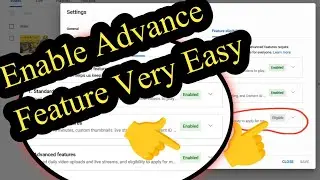 Advanced Features YouTube video Verification Pending