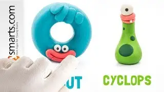 Hey Clay Donut and Cyclops (Hey Clay Monsters game demo for kids)