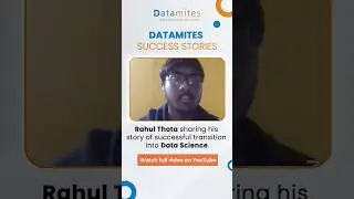 Rahul Thotas Data Science Career Success Story | #datascience #dataanalytics #careerjourney