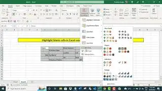 Highlight blank cells using Conditional Formatting in Excel