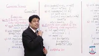 Class 10 - Computer Studies - Chapter 5 - Lecture 8 - Exercises: Q. 4 and Q.5 - Allied Schools