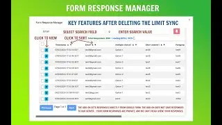 Form Response Manager is a new, unique feature.