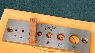 Пластина для изготовления шкантов Lie-Nielsen Dowel Plate