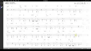 True Colors ( Cyndi Lauper ) ,Tablatura e base Senza Basso - Backing bass track - NO BASS