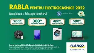 Reciclează la Flanco prin 𝗣𝗿𝗼𝗴𝗿𝗮𝗺𝘂𝗹 𝗡𝗮𝘁̦𝗶𝗼𝗻𝗮𝗹 𝗥𝗮𝗯𝗹𝗮 𝗽𝗲𝗻𝘁𝗿𝘂 𝗘𝗹𝗲𝗰𝘁𝗿𝗼𝗰𝗮𝘀𝗻𝗶𝗰e!