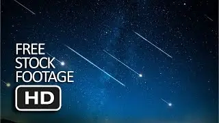 Free Stock Footage - Shooting Stars Meteor Rain Sky Background