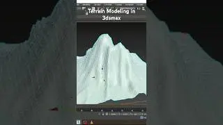 Terrain Modeling in 3dsmax | How to Model uaing Displace Modifier #3d #3dsmax #tutorial