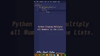How to Multiply all numbers in the list in Python. 
