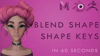 How to Create BLEND SHAPES / SHAPE KEYS in Zbrush for Maya or Blender - 60 Second Tutorial