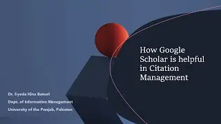 Reference Citation Management with Google scholar