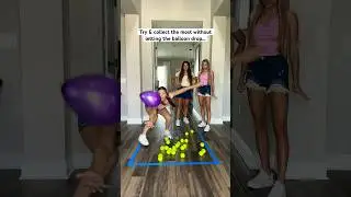 Balloon Ball Challenge… 👀😱🤣 | Triple Charm #Shorts