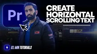 How To Create Horizontal Scrolling Text in Premiere Pro 2024 | Crawling Text Animation Premiere Pro