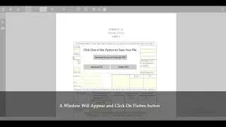 How To Save As Flatten Format In Pdf Editor And Reader 10