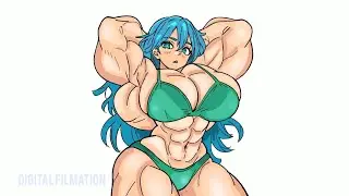 A PERFECT AND LOVELY FEMALE MUSCULAR ANIME 😱💪