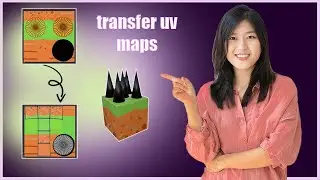 Blender Tutorial: Transfer UV Map  copy UV map