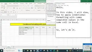 Apply conditional formatting with comma separated values in same cell in Excel