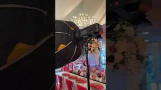 How to get those clean reception details - feather your light! #weddingphotography #quinceañera